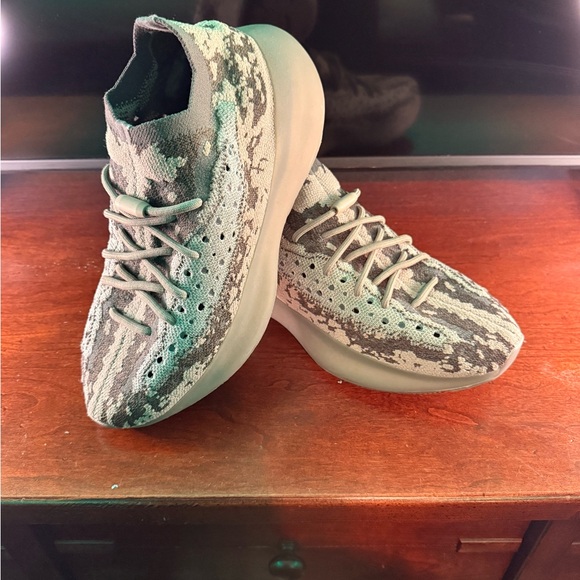 adidas gazelle silver green womens Yeezy Men's Boost 380 Stone Salt Low Top Sneakers